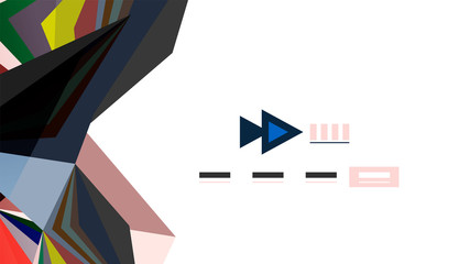 Modern triangle presentation template
