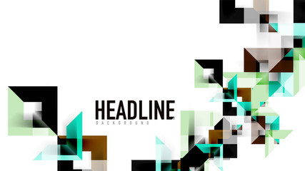 Business presentation geometric template