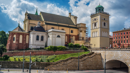 Warsaw, Poland: St. Anne’s Church in the summer
