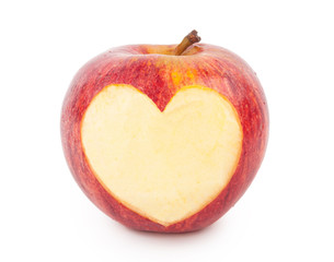 Red apple heart