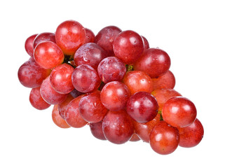 Red grape isolated on the white background
