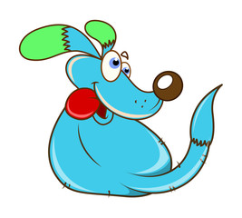 Happy Funny Dog Vector