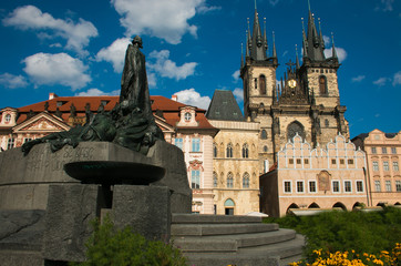 Naklejka premium Piazza della città vecchia a Praga