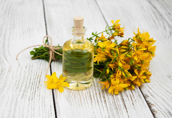 Bottle with St. John's wort extract