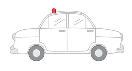 indian Government Car Vector