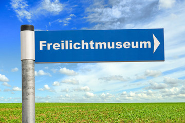 Schild 161 - Freilichtmuseum - obrazy, fototapety, plakaty