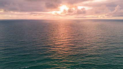 Aerial shot of beach around Noosa