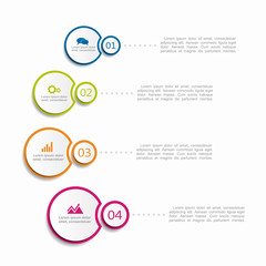 Infographic template. Can be used for workflow layout, diagram, business step options, banner, web design.