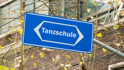 Obraz premium Schild 199 - Tanzschule