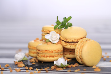 macaron à la vanille