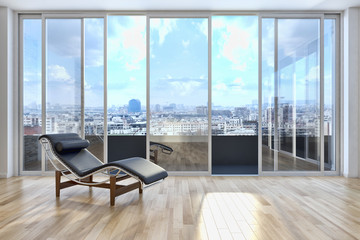 Fototapeta premium Modern bright interiors. 3D rendering