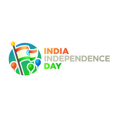 India Independence Day. Flag of India