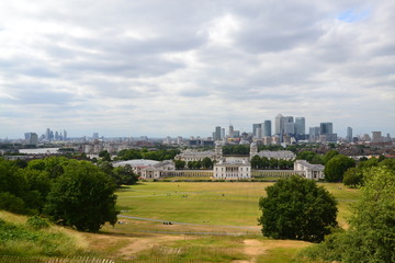Fototapeta na wymiar London - panorama from Greenwich