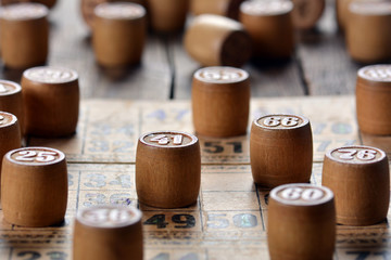 Vintage lotto game