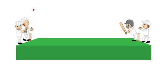 Cricketers Playing Tournament