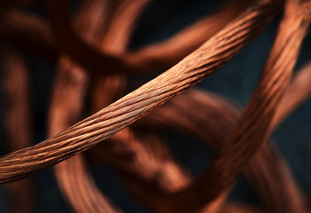 copper cables - obrazy, fototapety, plakaty
