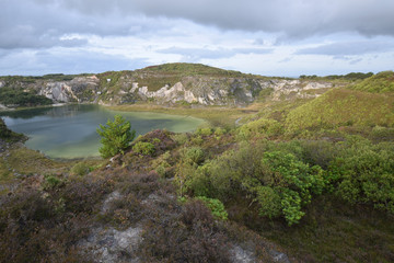 China Clay pit St Austell Cornwall