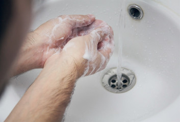 Fototapeta premium Washing the hands.