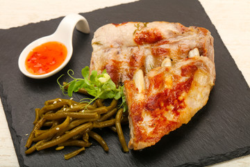 Roasted spare ribs