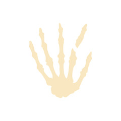 Obraz premium Broken Bones Human Body flat Icon finger