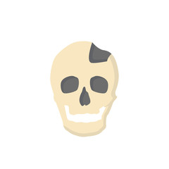 Broken Bones Human Body flat Icon skull