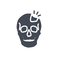 Broken Bones Human Body silhouette Icon skull