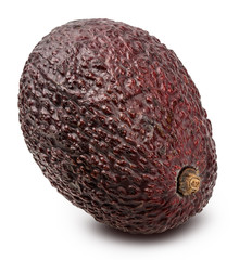 Fresh avocado isolated on white background
