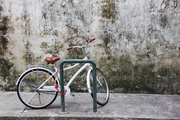 Fototapeta na wymiar Vintage Bike Parking