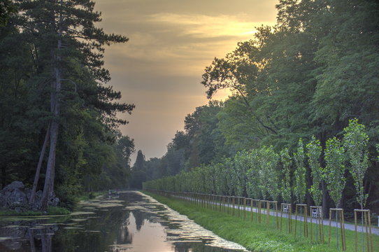 Schlosspark Laxenburg am Morgen