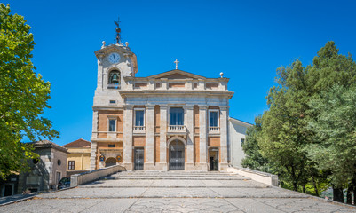 Naklejka premium Saint Paul Cathedral in Alatri acropolis, province of Frosinone, Lazio, Central Italy.