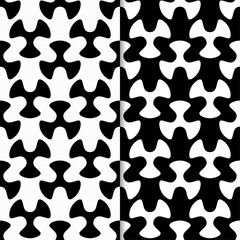 Black and white geometric seamless pattern