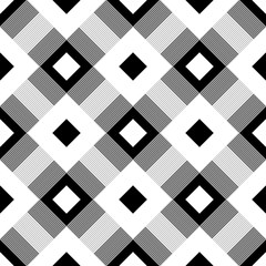 Black and white geometric seamless pattern