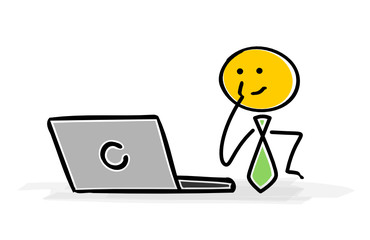 Strichmännchen Laptop Probleme