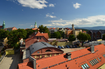 Centrum Jeleniej Góry w lecie/Jelenia Gora downtown in summer, Lower Silesia, Poland