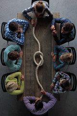 People with rope node