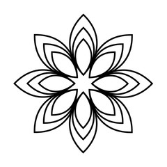 Flourish Snowflake Design