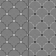 Black and white geometric seamless pattern