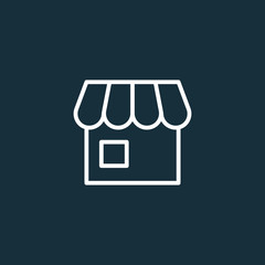 store icon on dark background