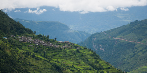 Dorf im Himalaya