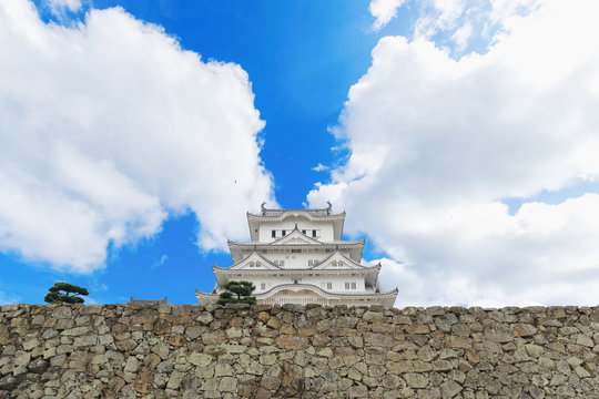 Himeji castle and moat in Himeji ,Hyogo,Janpan