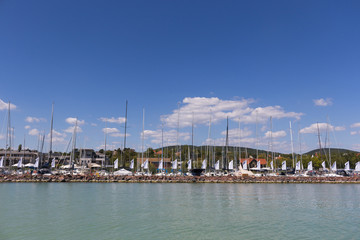 Fototapeta na wymiar Balatonfüred, harbour