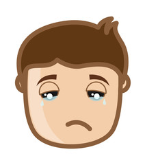 Crying Boy Face