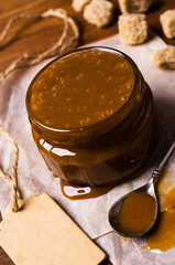 Homemade caramel sauce