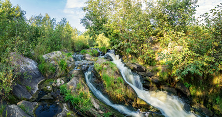 летний, пейзаж с бурлящим ручьем, Россия, Урал   © 7ynp100