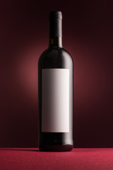 Excellent red wine bottle