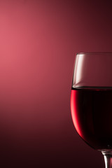 Red wine glass