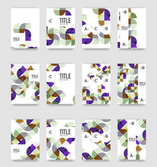 Fototapeta premium Set of brochure cover templates