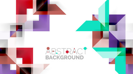 Business presentation geometric template