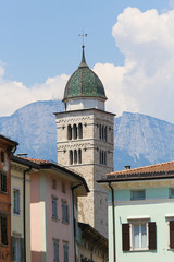 Fototapeta na wymiar Tower of Santa Maria Maggiore, Trento, Italy