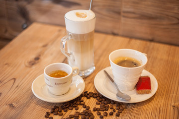 Kaffee - Latte Macchiato - Espresso